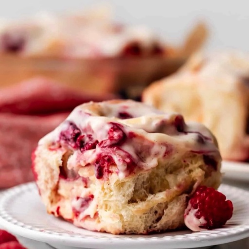 Raspberry Swirl Cinnamon Rolls